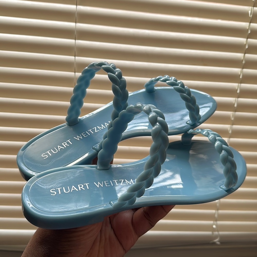 Stuart Weitzman's Braida Sawyer sandals worn once